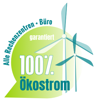 oekostrom symbol 100% ökostrom Nachhaltigkeit rechenzentren